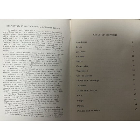 Favorite Recipes of Old Virginia 7th edition 1965 Grace Church Cismont Virginia - Picture 3 of 7